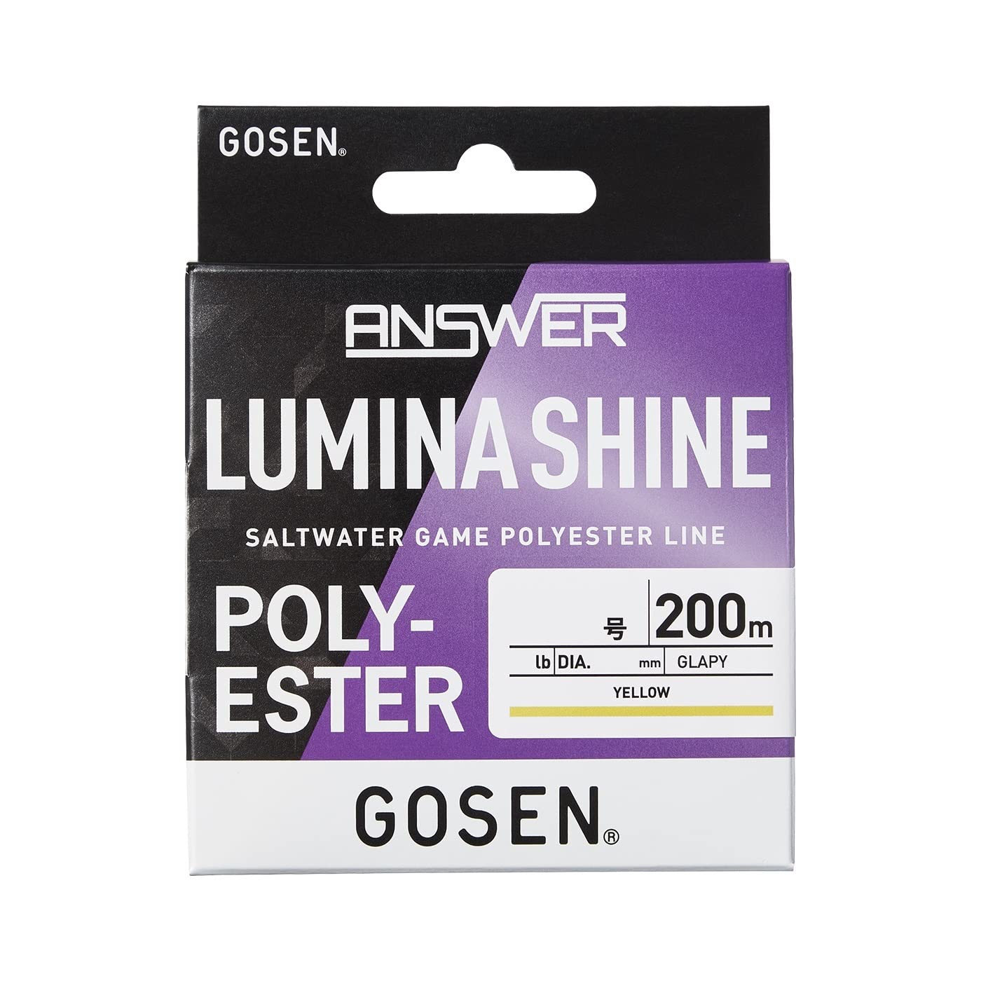 

GOSEN Answer Luminashine 200m 0.25 Yellow