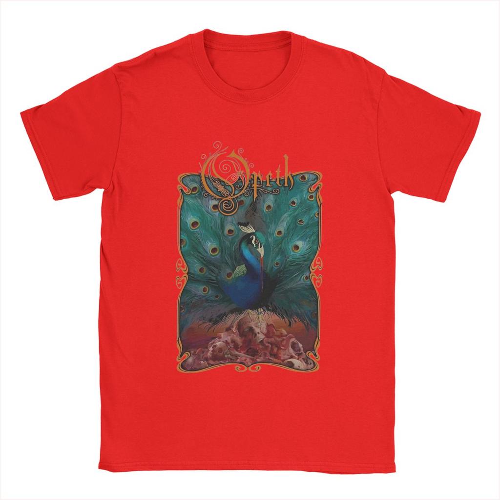 Opeths Logo Death Metal Band T-Shirts for Men Vintage music album Funny 100% Cotton Tees Crew Neck Short Sleeve T Shirt Adult