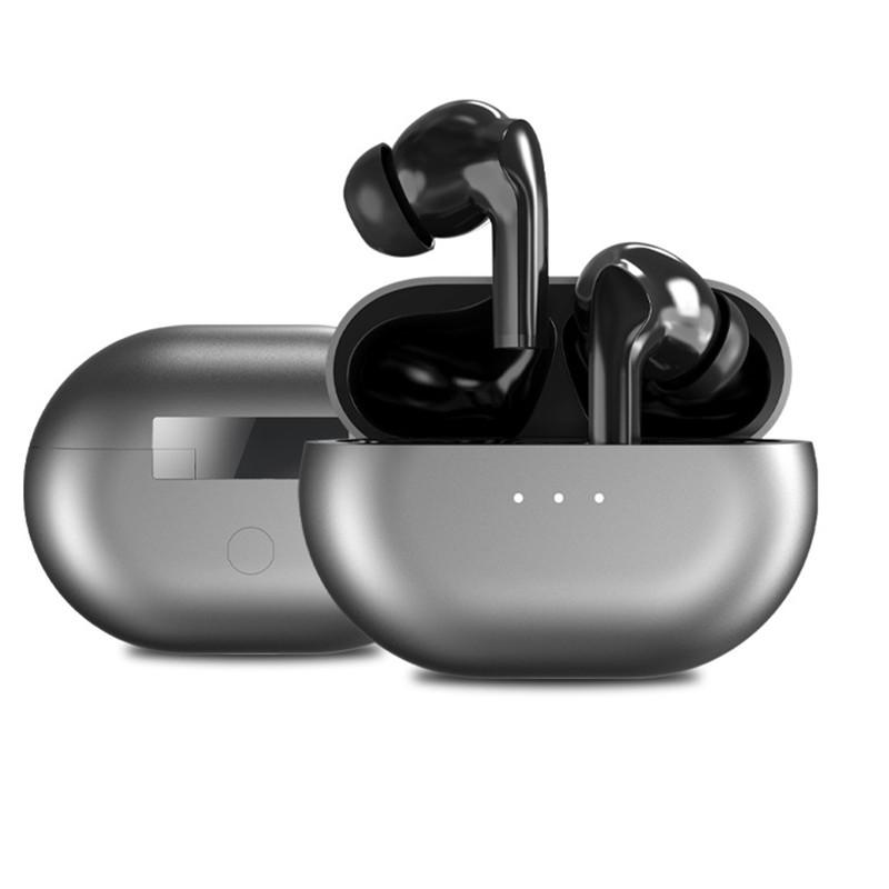 

Новая Bluetooth-гарнитура с шумоподавлением 5.3ANC Беспроводная Bluetooth-гарнитура-вкладыш с наушниками серый