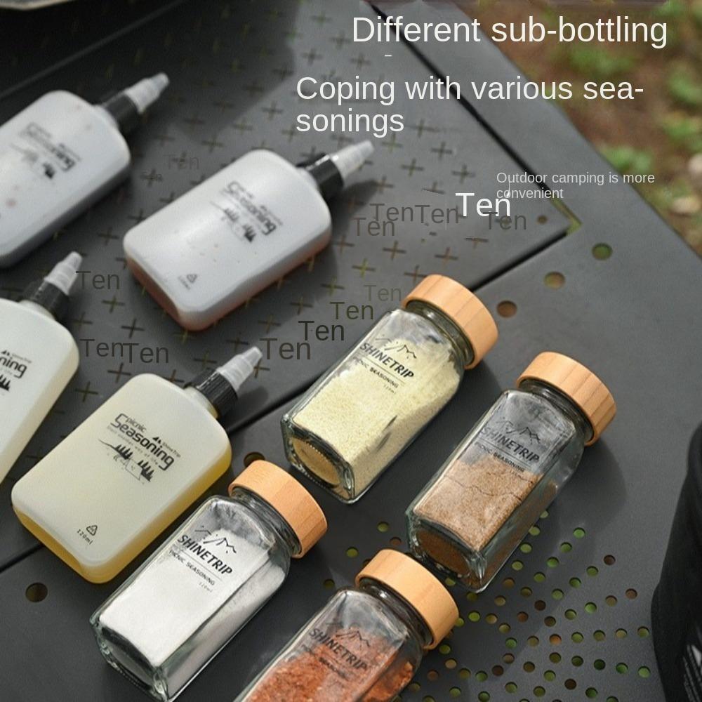 Outdoor Barbecue Seasoning Dispenser Sets Container Seasoning Storage Bag  Camping Picnic Car