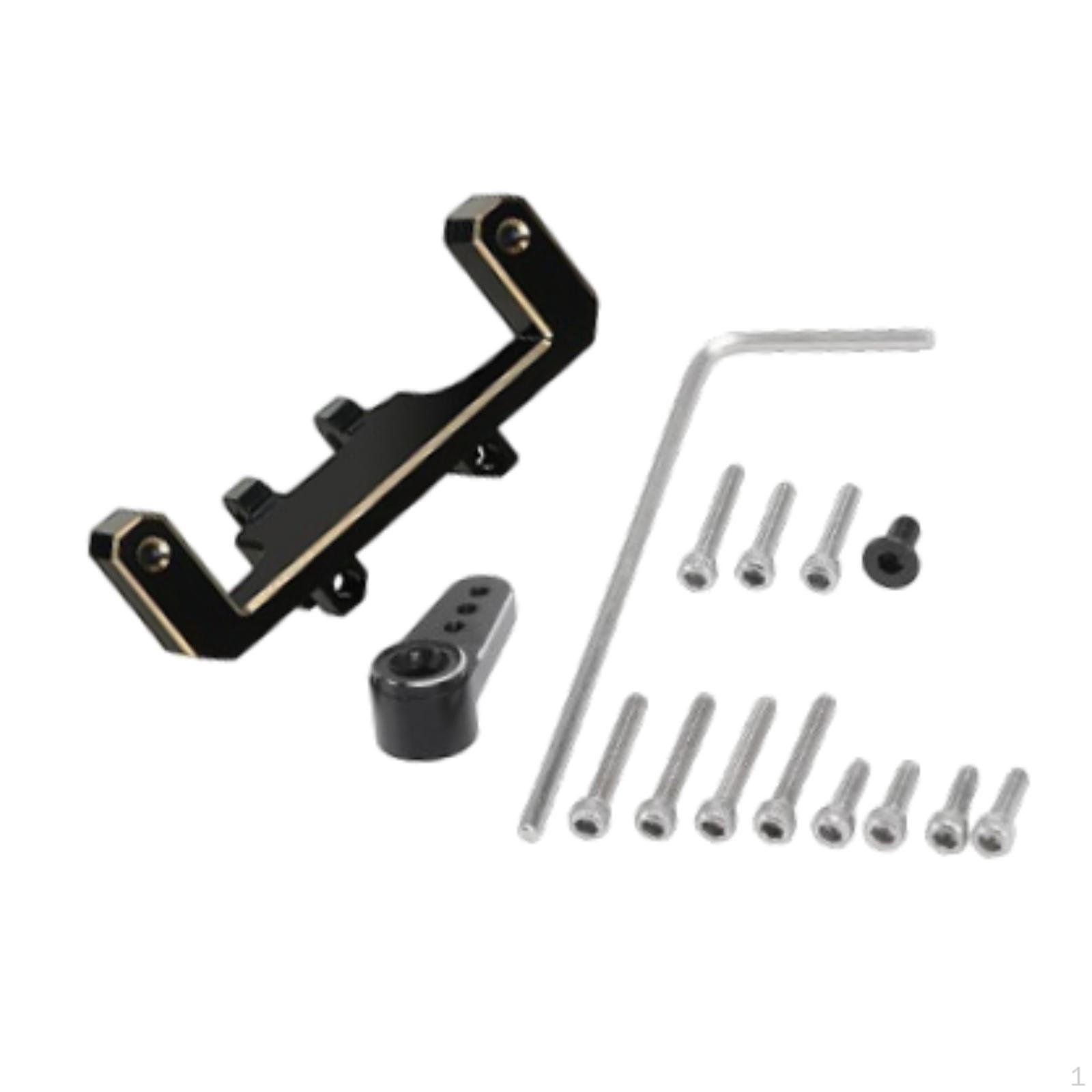 

Brass RC Servo Bracket Arm Set Remote Control Car Parts Wear Resistant Support for Axi0005 чорний