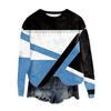 Women's Fashion Round Neck Pullover Top Long Sleeve Tee Printed Sweatshirt