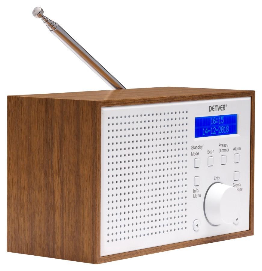 DENVER DAB-46WHITE - DAB+ and FM Digital Radio, Denver