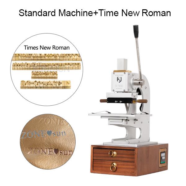 ZONESUN Multifunction Hot Foil Stamping Machine WT-90XTS Infrared Locator Leather Wood Paper Heat Press Machine with Drawers