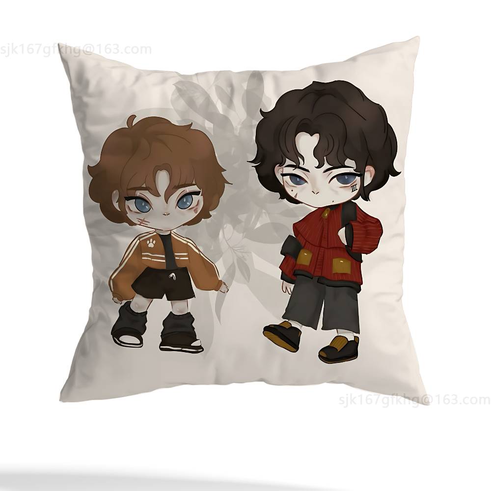 The Foxhole Court Pillow Case Square Double-Sided Printing Short Plush Sofa Cushion Cover Bedroom Bedside Pillow
