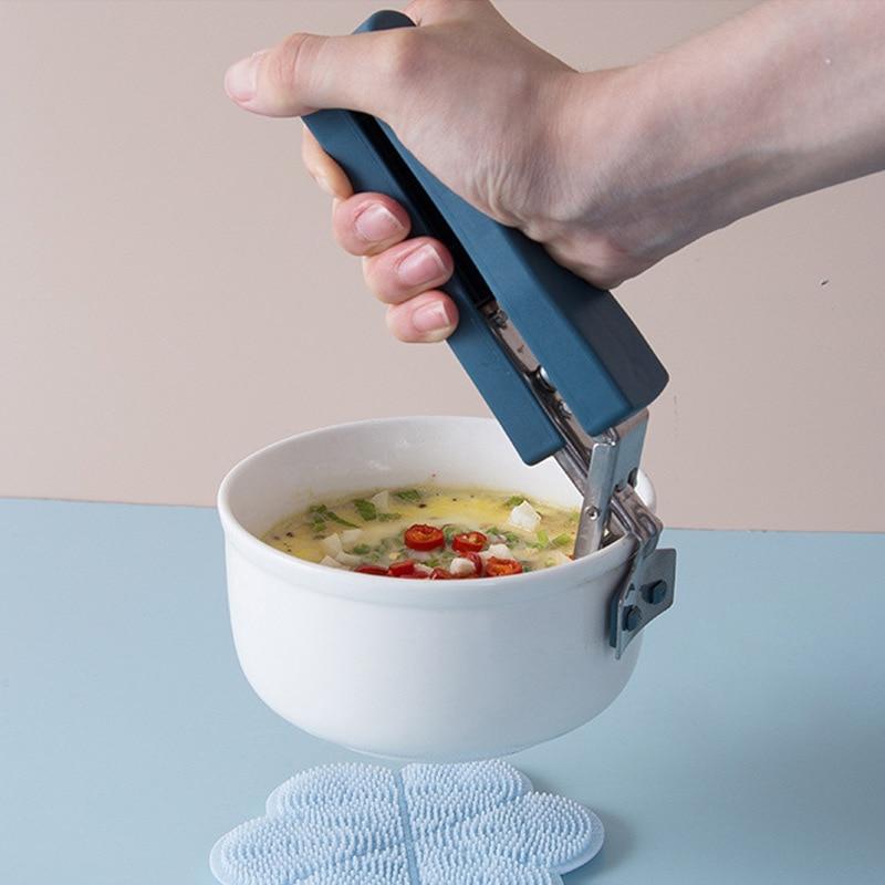 Nerezová miska na sběrač Svorka na nádobí Zvedací deska Svorka Protiskluzová spona proti opaření pro kuchyňské pomůcky