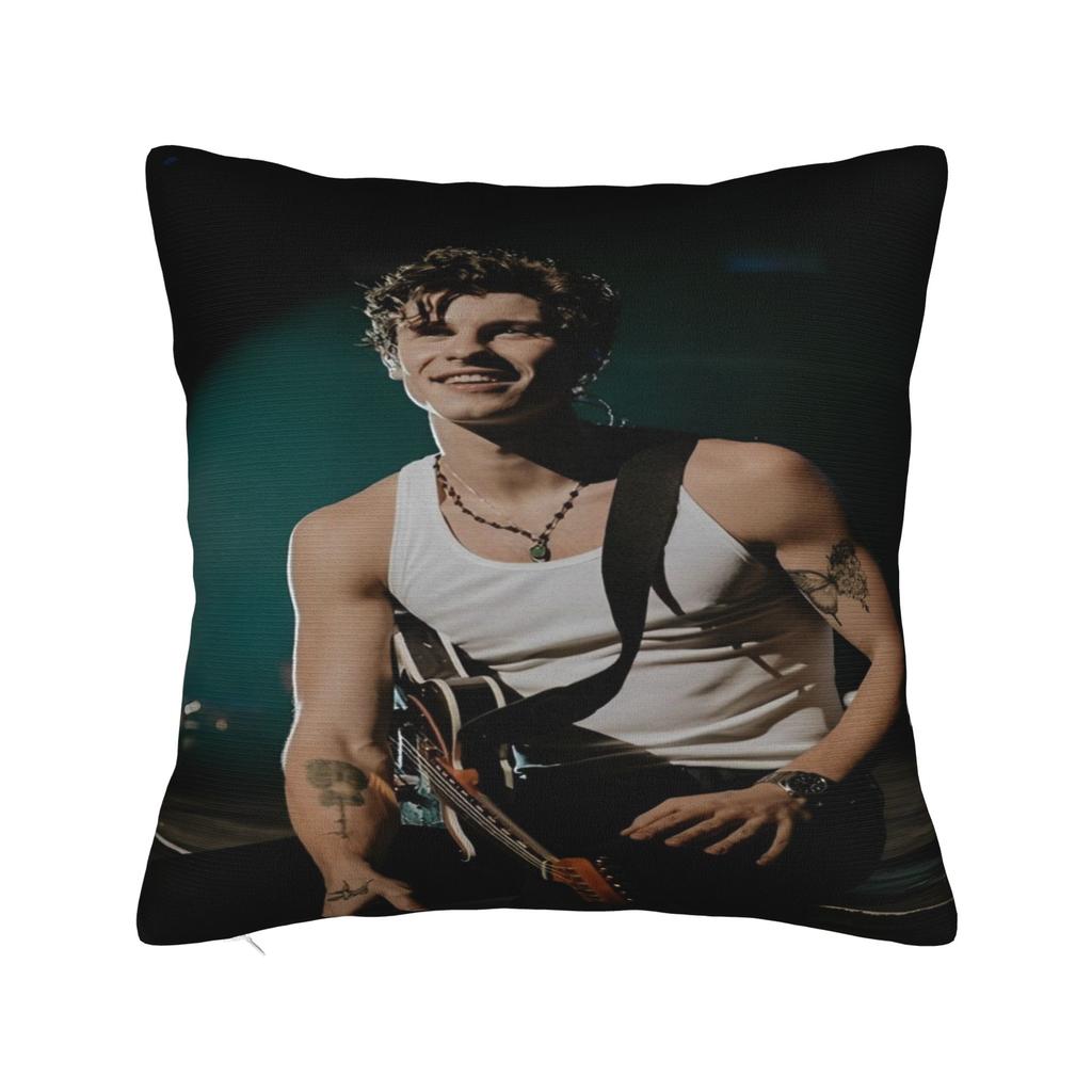 Shawn Mendes Canadian Singer Pillowcases Cushion Cover Rock Music Pillow Covers New Style Bed Decor Square Multiple Sizes