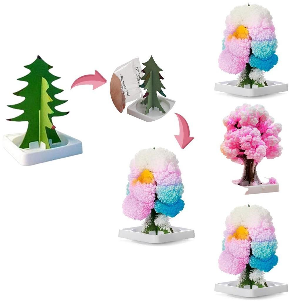 Paper Tree Magic Tree Amazing Flowering And Crystal Growing Toy For Kids
