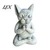 Cute Garden Sculpture for Landscaping Meditation Animal Figurine Ornament, Resin Zen Statue, Stress Relief Sitting Unique Pet Gift Lovers Cat/Dog/Frog