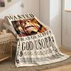 One Piece Themed Anime Blanket with Bounty Poster Design Bedroom Blanket for Livingroom Couch Lunch Break Soft Cozy Throw for Friend's Festival Gift