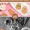 100Pcs Jewelry Display Cards, Thick Necklace Bracelet Keychain Kraft Paper Cards For Selling Small Business Supplies