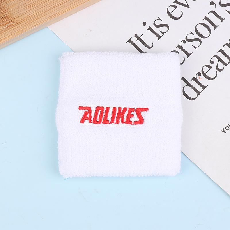 1Pc Cotton Wristband Sport Moisture Wicking Athletic Sweatband Running Gym Yoga Wrist Sweat Band Fitness Wrist Cuff Wrap