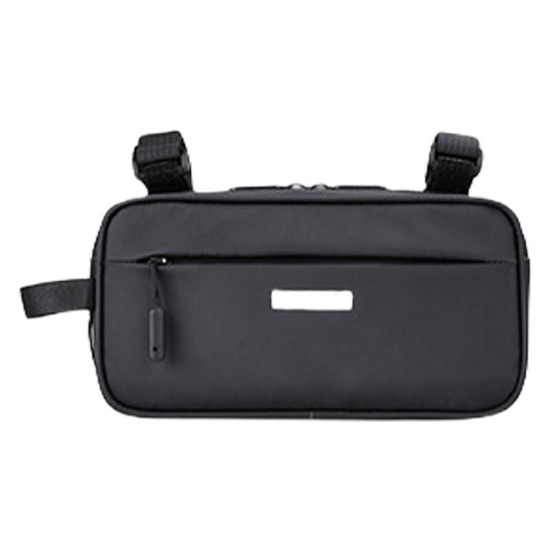 Large Capacity Polyester Bicycles Handlebars Bag Fashionable Green Bike Front Bag for Easy Storage Of Cycling Essential