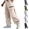 Herren Quick Dry Cargohose mit mehreren Taschen, konisch zulaufend, lockere Passform, Wander-, Sport- und Freizeithose