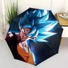 1 Stück Goku Super Saiyan Blau Automatisches Öffnen/Schließen Faltbarer Tragbarer Niedlicher Outdoor-Regenschirm mit 8-Rippen-Struktur für Damen/Herren, Ganzjahresgebrauch 0901103