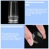 4Pcs Clear Silicone Nail Art Stamper Set Round Rectangular Double Head Transparent Jelly Stamping for Creative Manicure