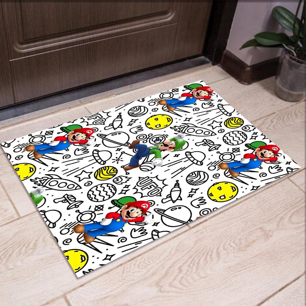 Mario Printed Carpet Rug for Office Chair Living Room Bedroom Kitchen Room Decor Gifts