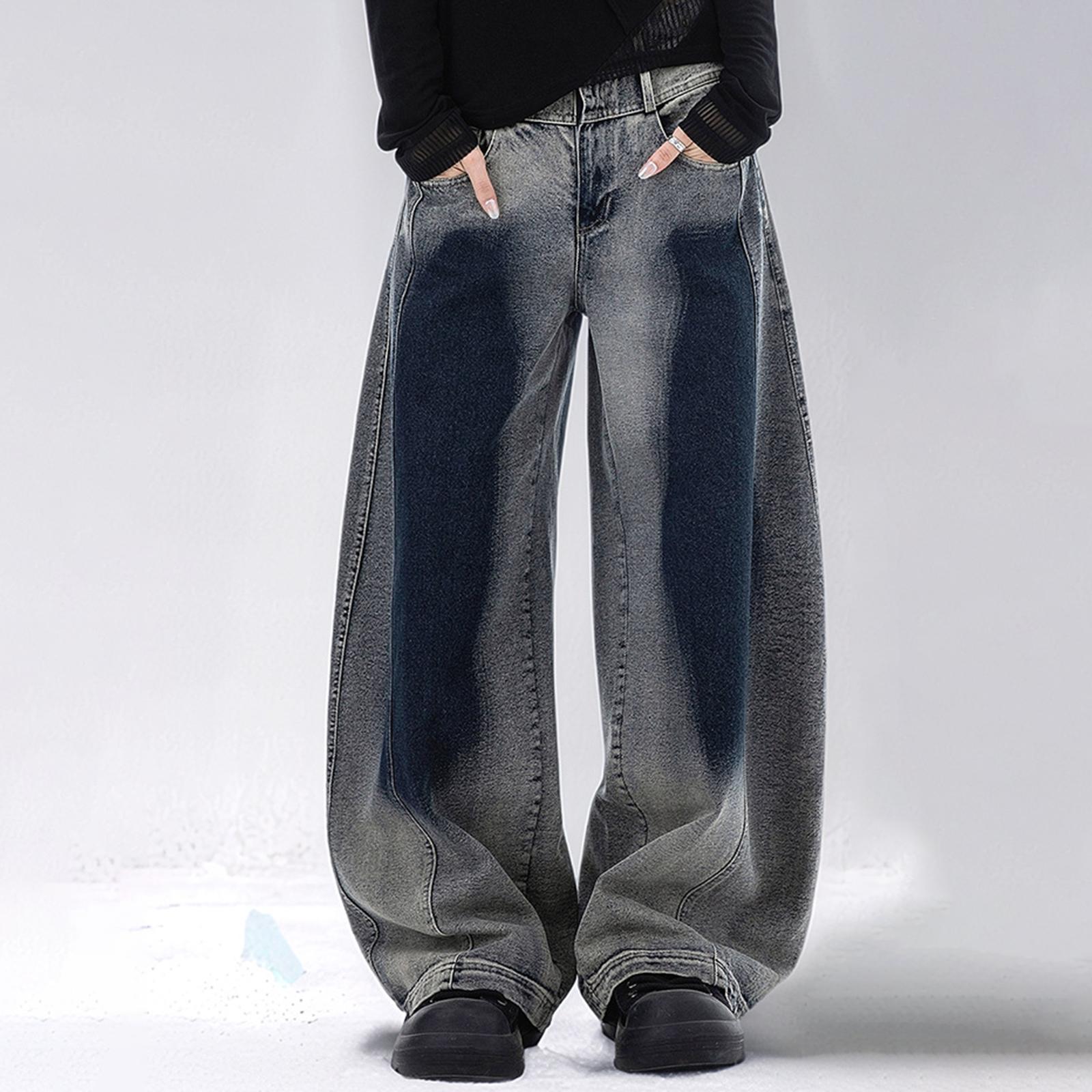 

Женские брюки большого размера, эластичные джинсы, свободные полуэластичные брюки XL