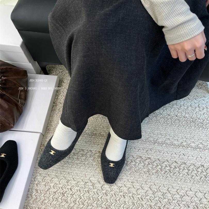 French flat-bottomed small fragrant wind velvet Doudou single shoes women's shoes 2025 new autumn and winter versatile outer wear Mao Mao shoes