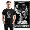 Coolmind ZG045 Bawełniany T-shirt Unisex z Nadrukiem Czaszki Ekskluzywna Grafika Duży Rozmiar Okrągły Dekolt Męskie Koszulki Fajny T-shirt Dla Mężczyzn