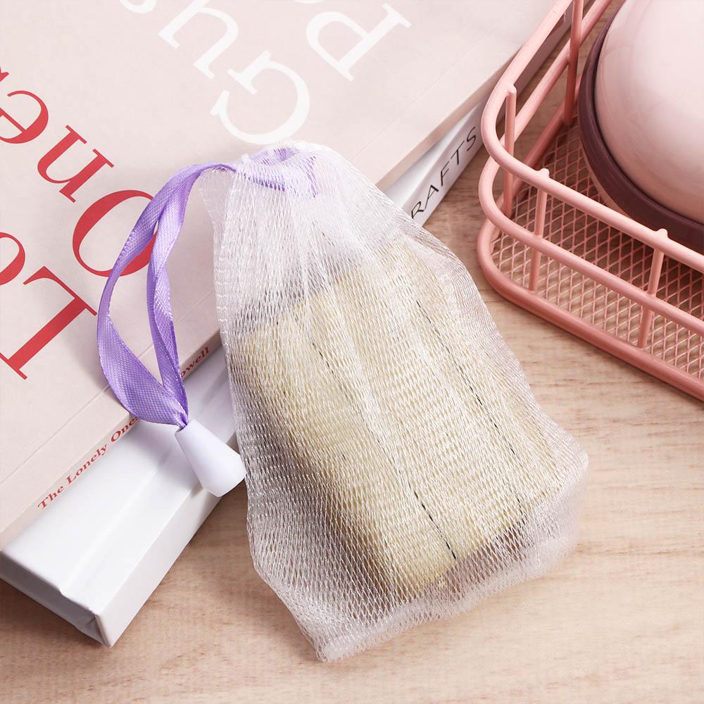 Drawstring Bag Bath Bubble Soap Saver Bag Net Soap Pouch Foaming Mesh Bag Face Cleansing Tool