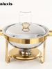 Stainless Steel Buffet Stove Hotel Restaurant Food Warmer for Home Parties & Gatherings