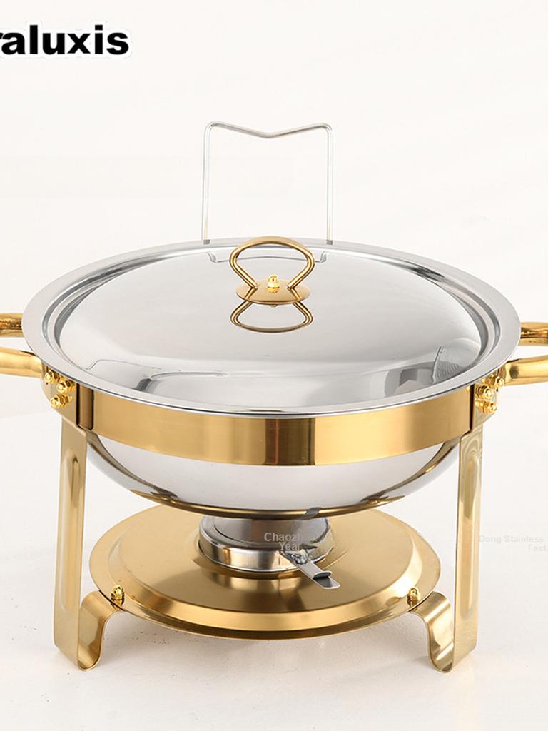 Stainless Steel Buffet Stove Hotel Restaurant Food Warmer for Home Parties & Gatherings
