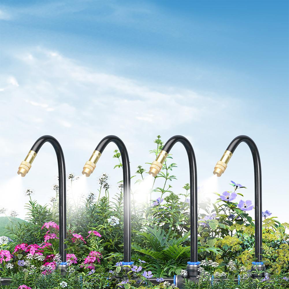 360-degree Bending Dropper Watering Misting System Adjustable Garden Watering System for Landscape Flower Bed & Patio Plants