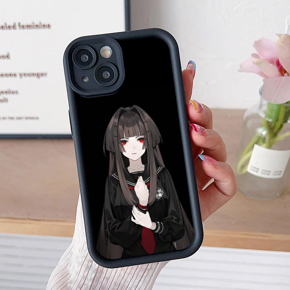 Wuthering Waves Chisa Handyhülle für iPhone 17 16 15 14 13 12 11 Air Pro Max Plus Schwarze Weiche TPU Stoßfeste Hülle