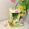 Coconut Tree House Coffee Shop & Beverage Hut Mini Building Blocks Toy Set: Captures Summer Scenery Brings Joy Refreshing Fun