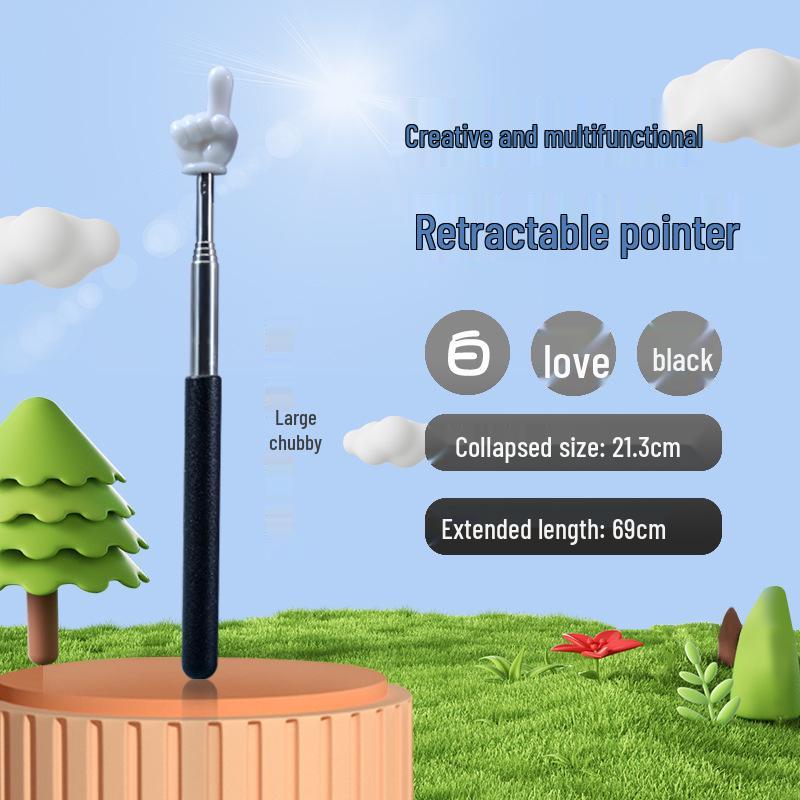 68cm Zatahovací ukazovátko pro děti a učitele: Učitelská hůlka do třídy a domů.
