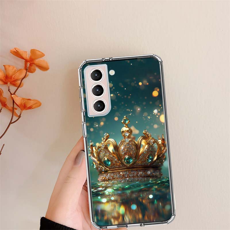 

The Crown Rising Underwater Clear Phone Cases for Samsung S26 Ultra Galaxy S25 Edge S24 S23 FE S21 Plus S20 S22 S10 Cover Patter Samsung S24