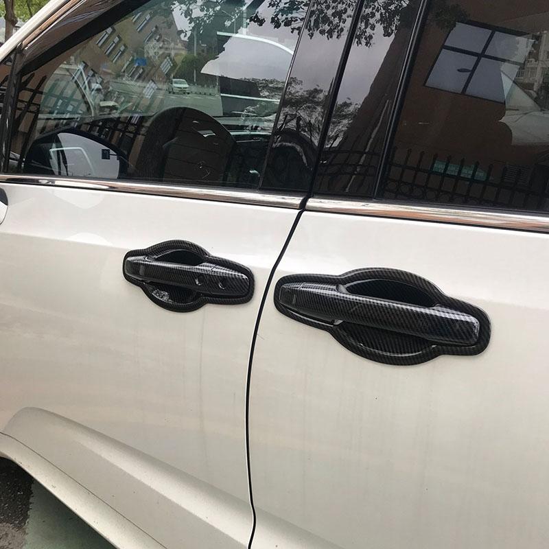 For Honda Freed GB5 GB6 GB7 GB8 2016- Carbon Fiber Chrome Car Side Door Handle Cover Trim Sticker Styling Auto Accessories