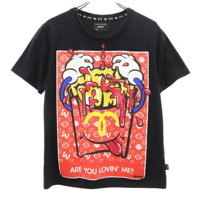 Glamb Short Sleeve T-shirt Black Men's Used