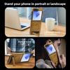 Samsung Z Flip7 Leather Magnetic Folding Stand Case - Cross-Border Compatible Business Protective Cover