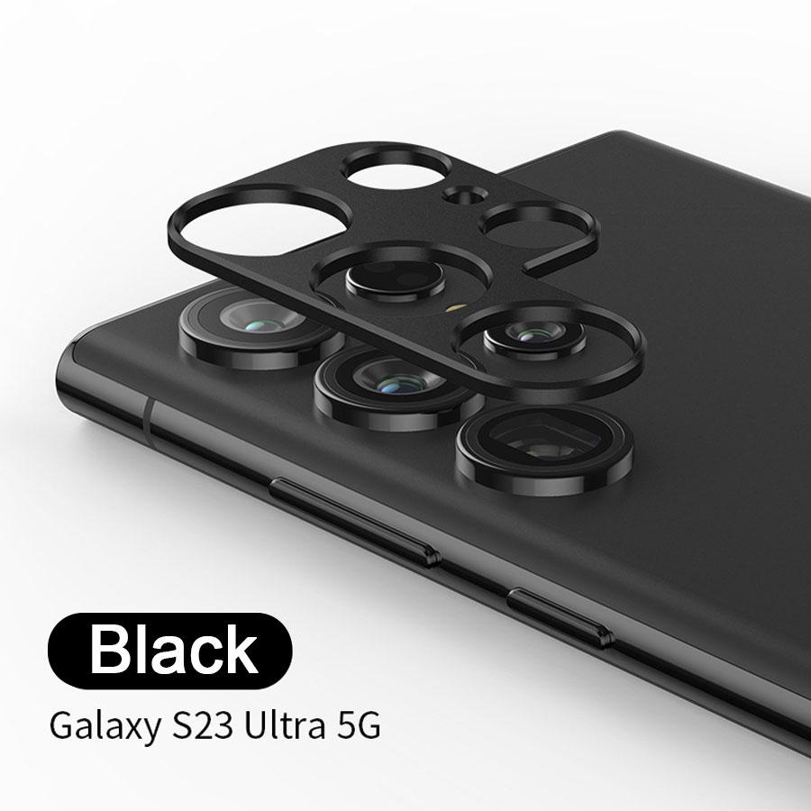 

Для Samsung Galaxy S20 S21 S22 S23 Plus Note 20 Ultra A13 A14 A24 A34 A54 A53 A52 A72 A73 Защитное кольцо для объектива задней камеры S23 Ultra чёрный