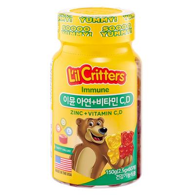 Lil Critters Immune Cynk + Witaminy C D, 150g, 1 sztuka