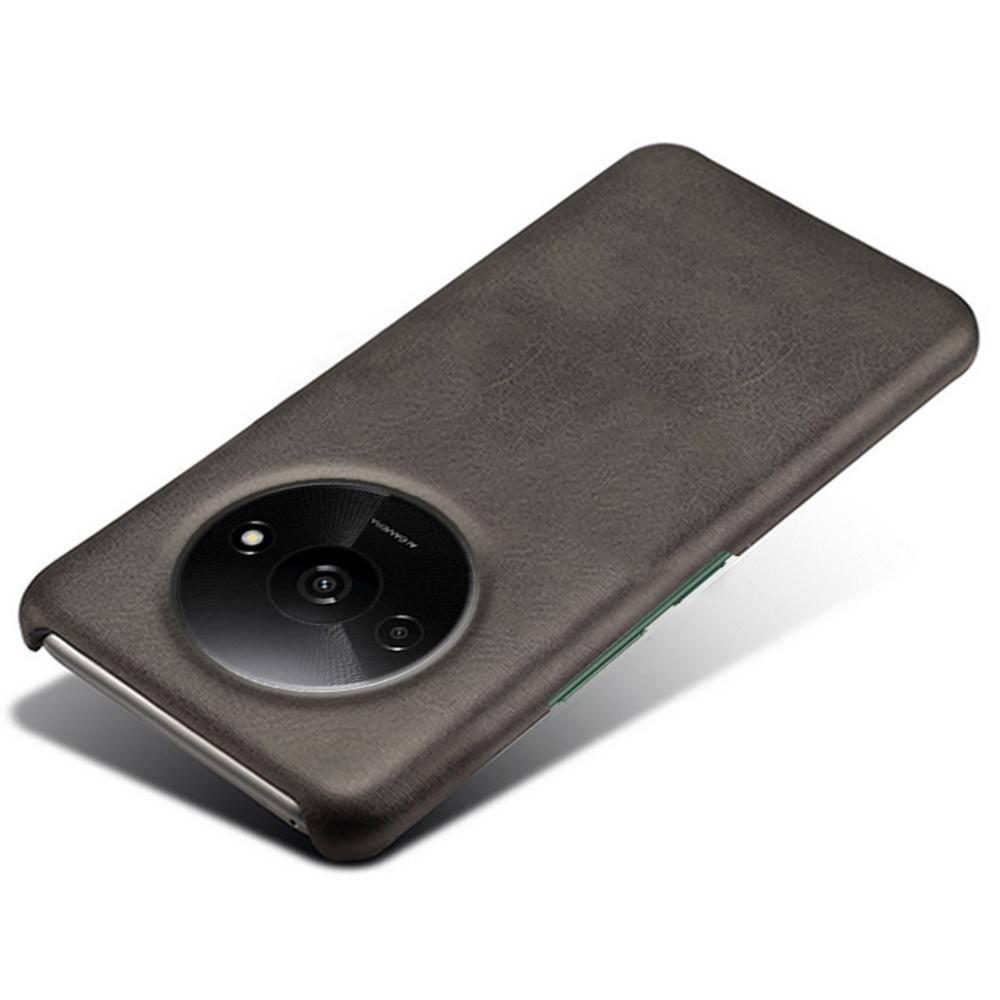 For Xiaomi Redmi A3 4G/Poco C61 4G Case Calf Texture Leather Coated PC Shell Slim Cover