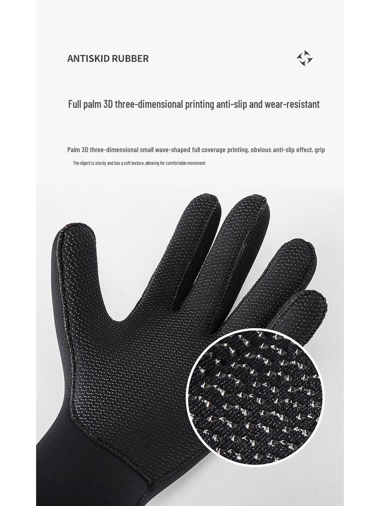 DIVE&SAIL 5MM Diving Gloves: Cold-Proof, Scratch-Resistant for Swimming, Surfing, Fishing, Rescue & Cycling