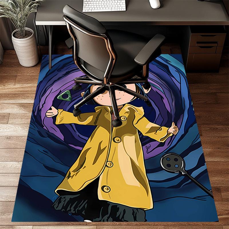 1pc Coraline (5) Design Printed Area Rug Carpet for Bedroom Living Room Home Decor Rugs Mat Non Slip Mat Rug for Bedside