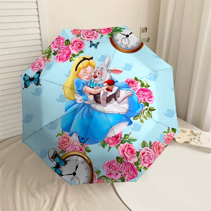 

1PC Alice Rabbit Umbrella-8-Rib Reinforced, Automatic Open, Lightweight & Durable, Cute Fashion Accessory for Outdoor-P92