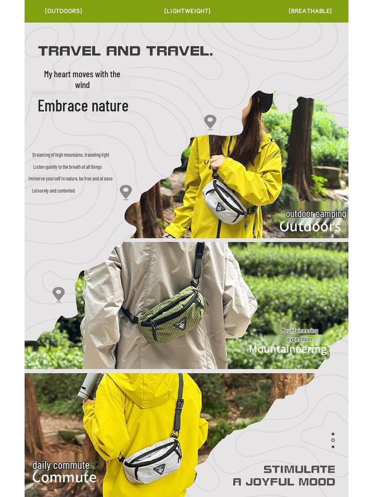 Unisex horská crossbody taška v korejském stylu: Trendy malá taška přes rameno na telefony a sport (2025)