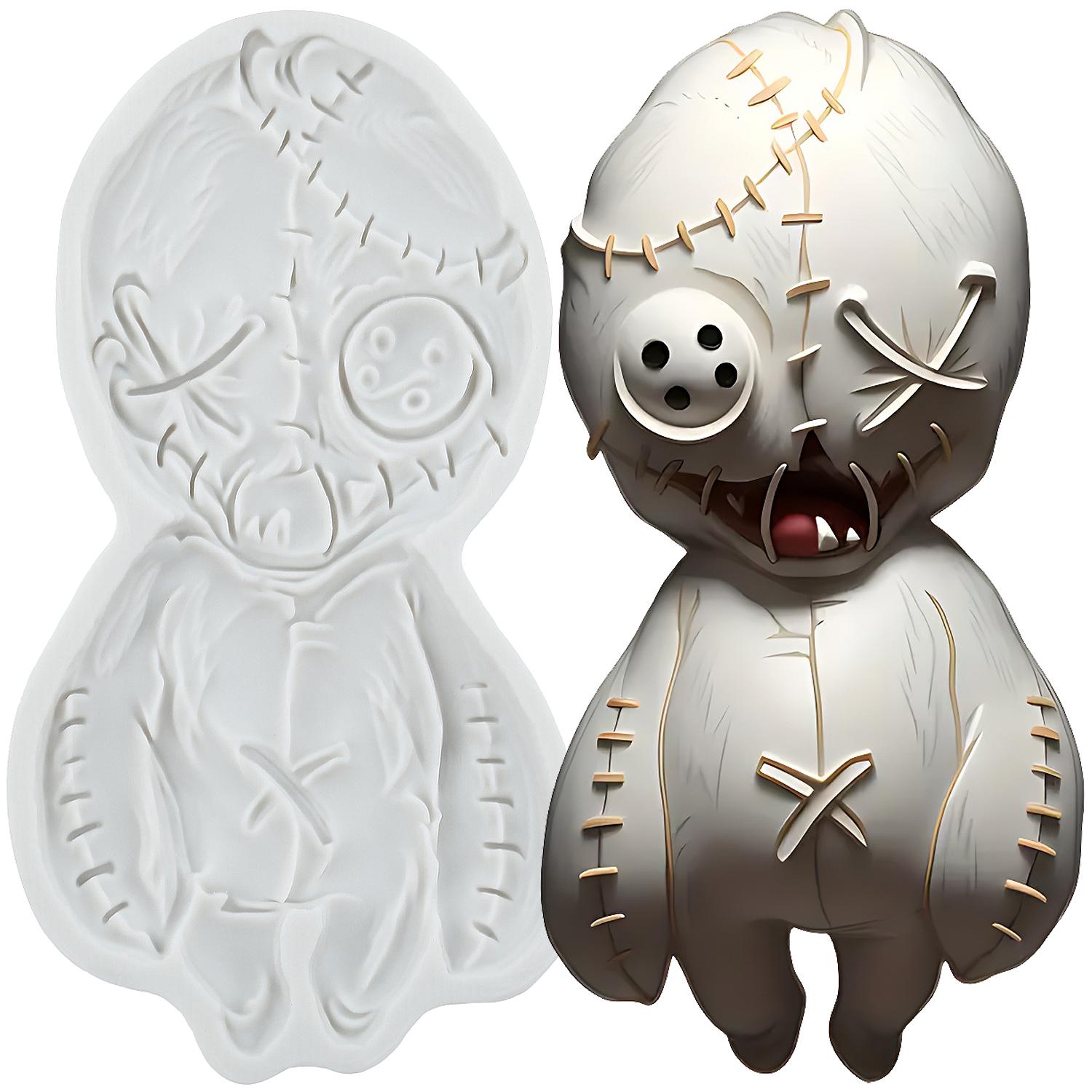 

Жуткая Сшитая Привидение Силиконовая Форма для Мастики Хэллоуин Украшение для Торта Топпер для Кекса Шоколадные Конфеты Паста из Жевательной Резинки Форма для Полимерной Глины серый