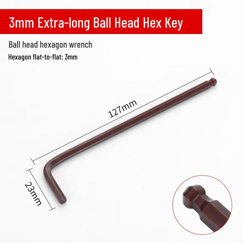 Extra Long Ball End Hex Key Set