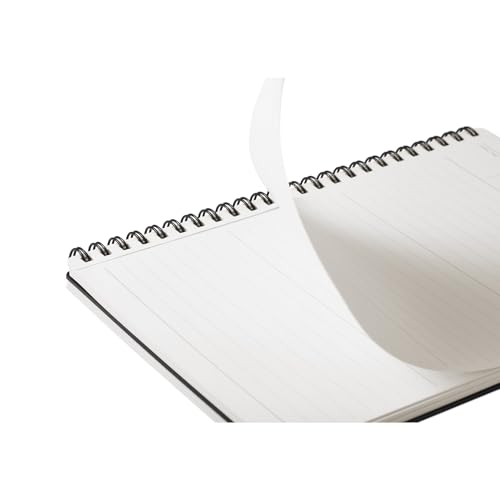 Maruman Nemosine Spiral Notebook with Cover and Underlay, A5, Black, MNN-05