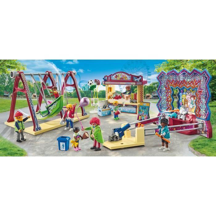PLAYMOBIL 71452 Parc d'attraction, My Life, 135 pièces, Dès 4 ans