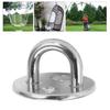 Pad Eye Plate U Hook Round Stainless Steel Heavy Duty Rustproof for Door Boat Hammock Home