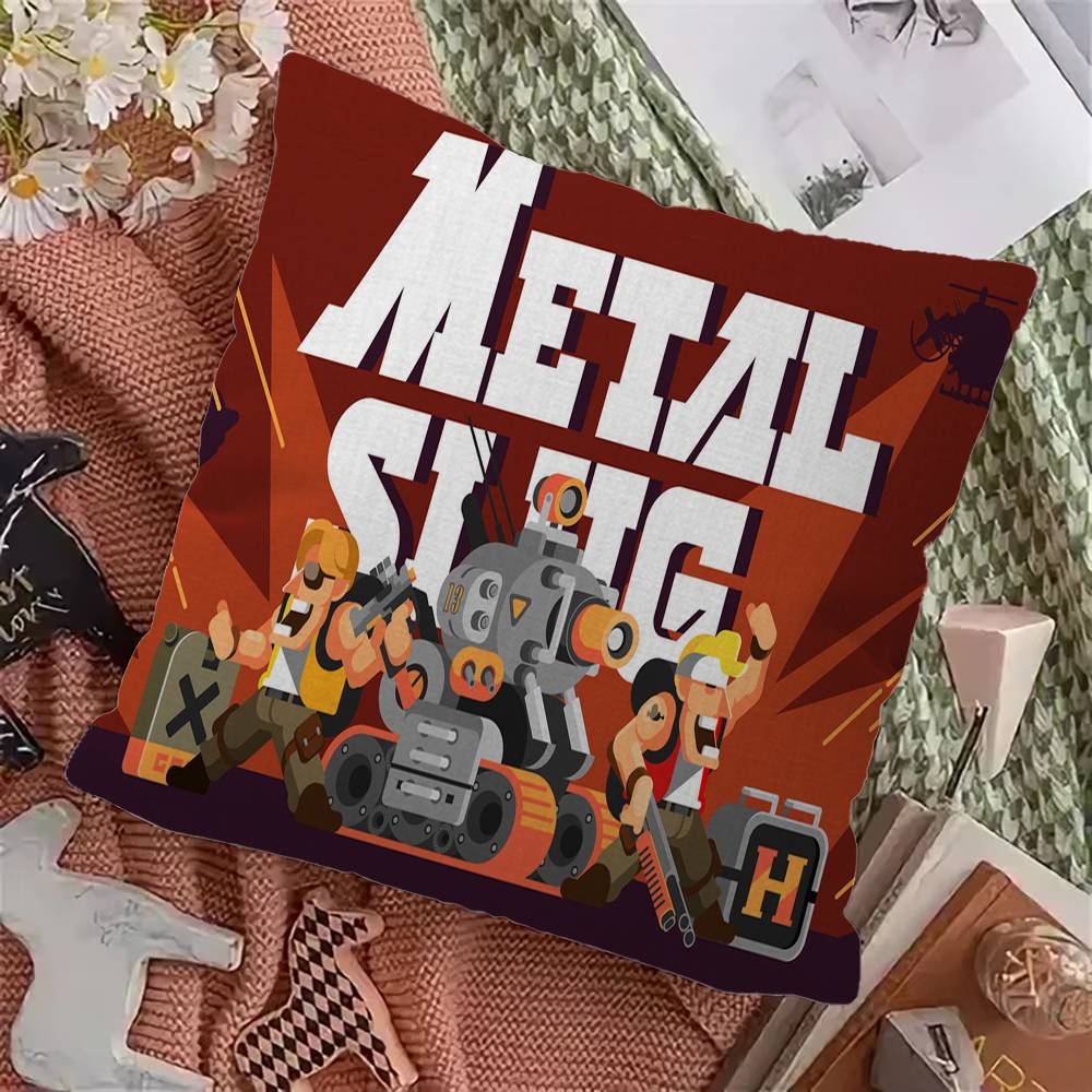 Retro Game Metal Slug Pillow Gift Home Office Decoration Pillow Bedroom Sofa Car Cushion CoverPillow Case