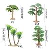 Simulation Trees Miniature Model Trees Green Scenery Landscape Model Trees for Dioramas, DIY Crafts, Dollhouse Decor
