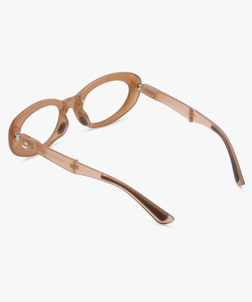 Likkeullou Rc Nirnir Folder Blue Light Glasses Brown